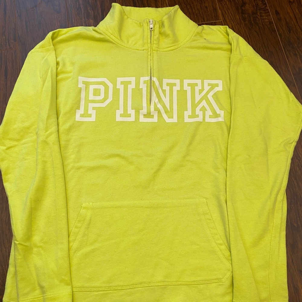 PINK Half-zip pullover